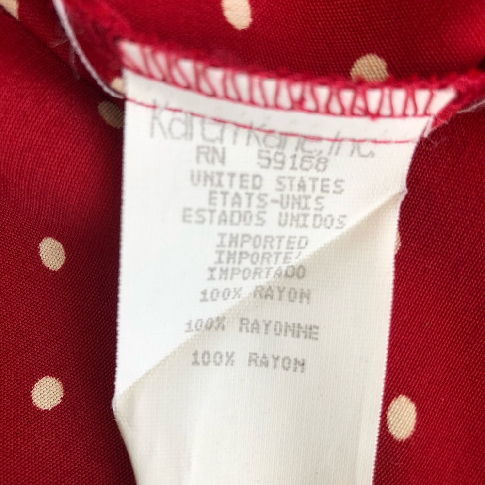 Red white Polka Dot Sleeveless Maxi - Picture 9 of 10